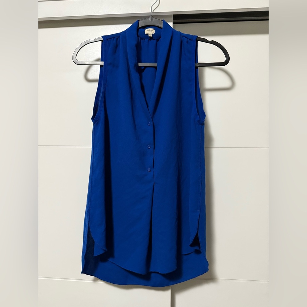 Wilfred Royal Blue Sleeveless Blouse